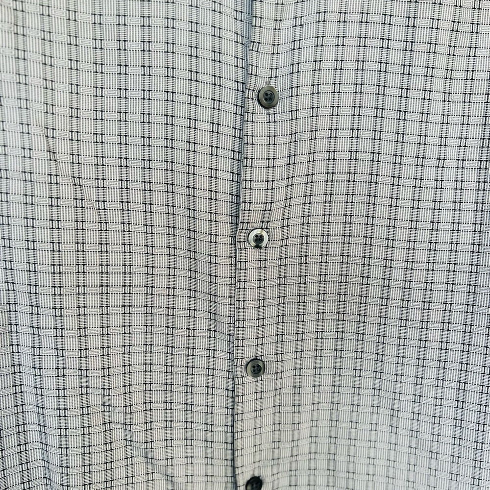 Tommy Bahama Black and White Grid Shirt - Picture 5 of 7